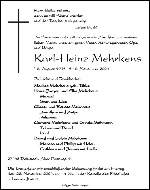 Karl Heinz Mehrkens