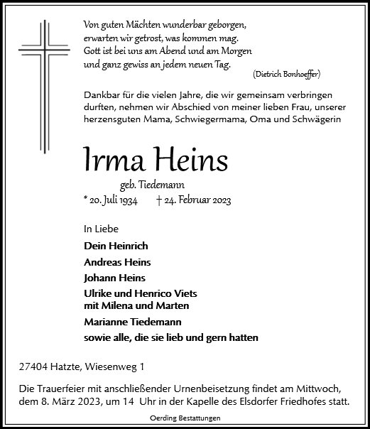 Irma Heins