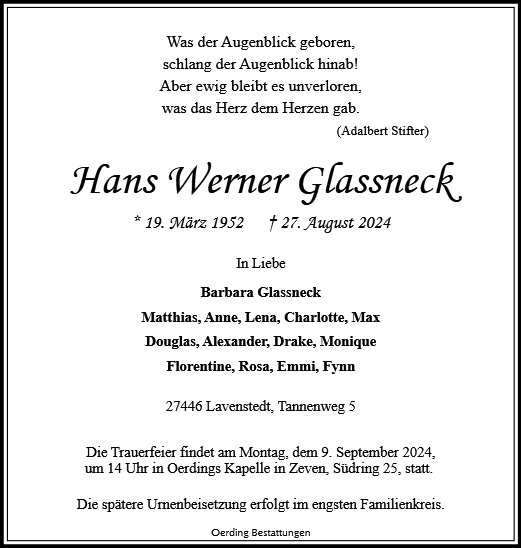 Hans Werner Glassneck