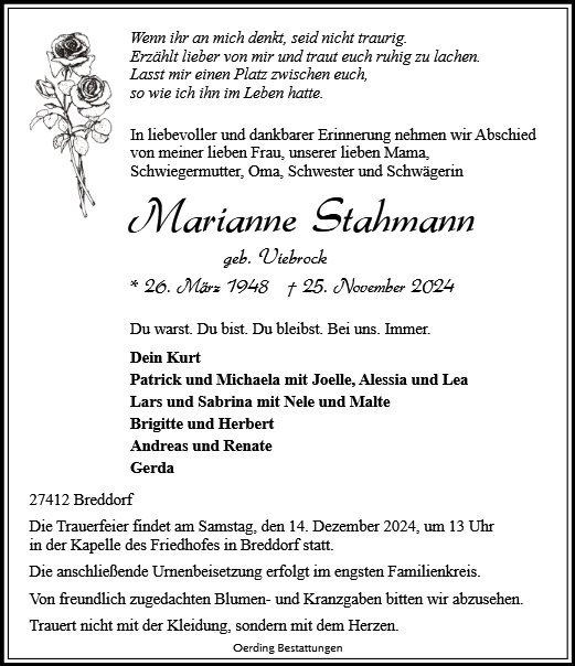 Marianne Stahmann