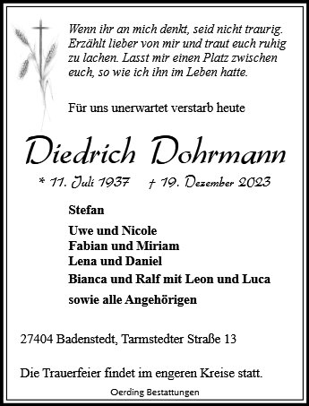Diedrich Dohrmann
