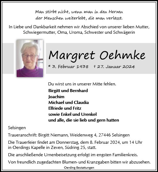 Margret Oehmke