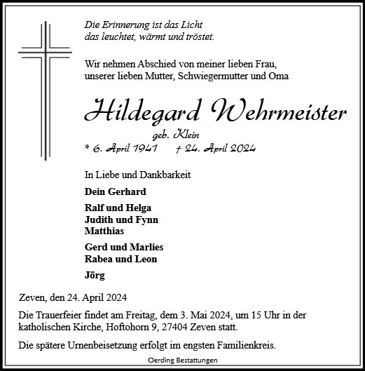 Hildegard Wehrmeister