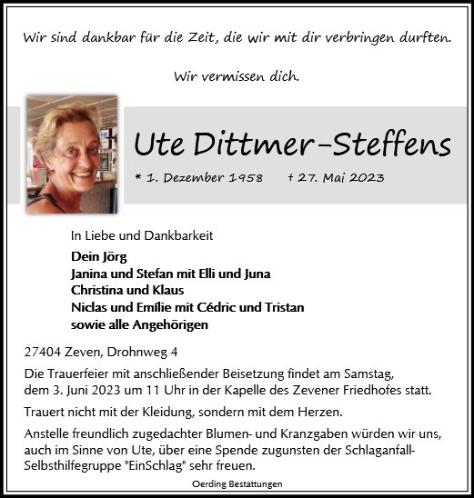 Ute Dittmer-Steffens