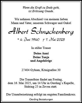 Albert Schnackenberg