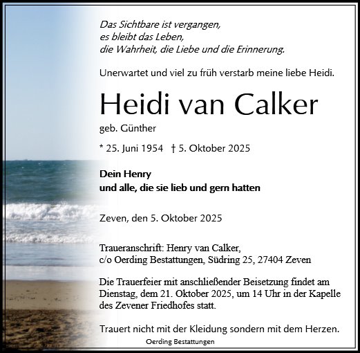 Heidi van Calker