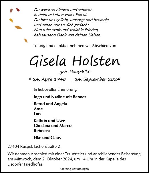 Gisela Holsten