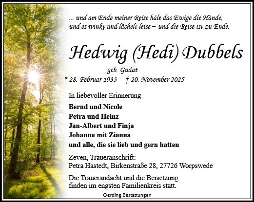 Hedwig Dubbels
