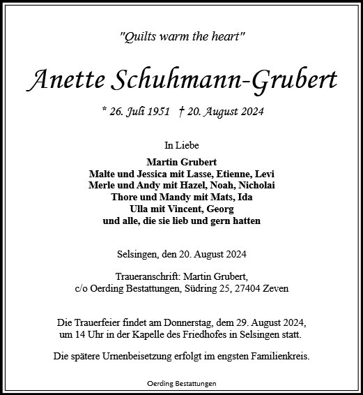 Anette Schuhmann-Grubert