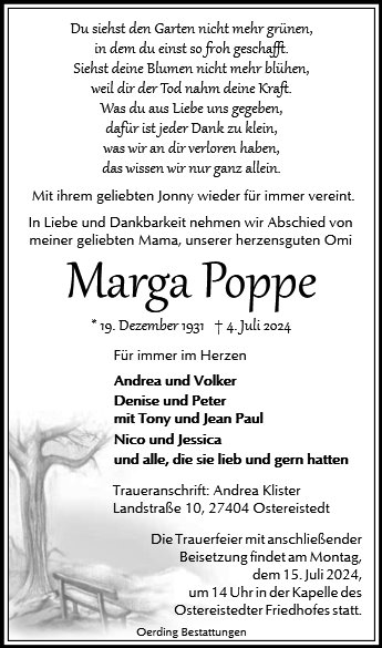 Marga Anna Poppe