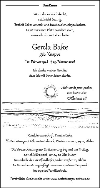 Gerda Bake