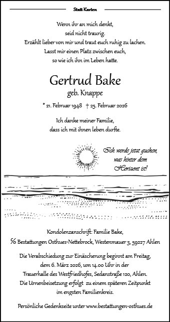 Gerda Bake