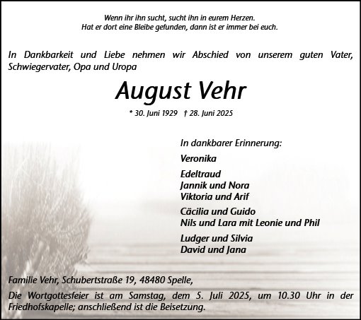 August Vehr