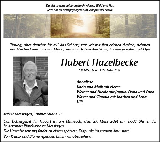 Hubert Hazelbecke