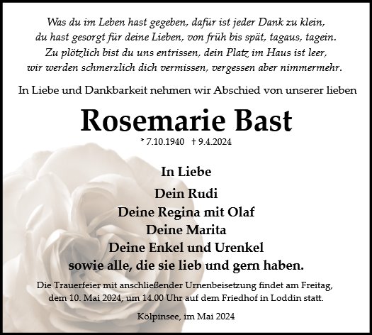 Rosemarie Bast