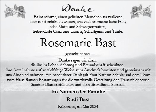 Rosemarie Bast