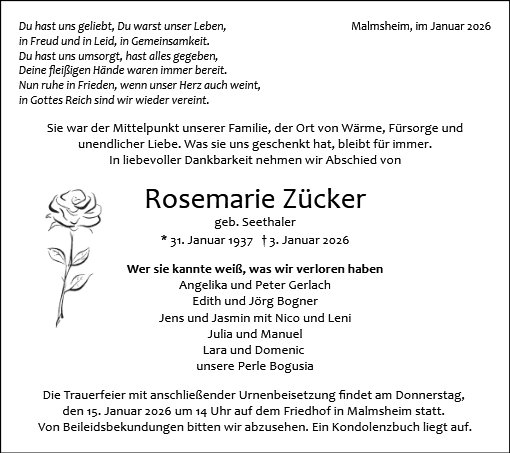 Rosemarie Zücker