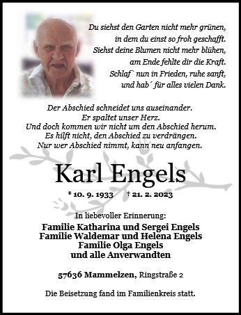 Karl Engels