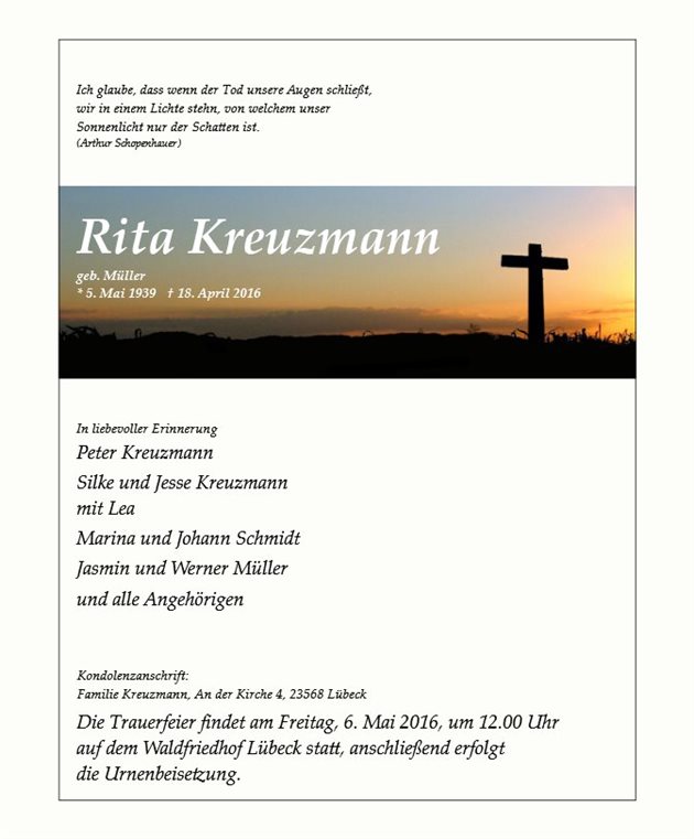 Rita Kreuzmann