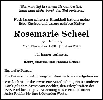 Rosemarie Scheel
