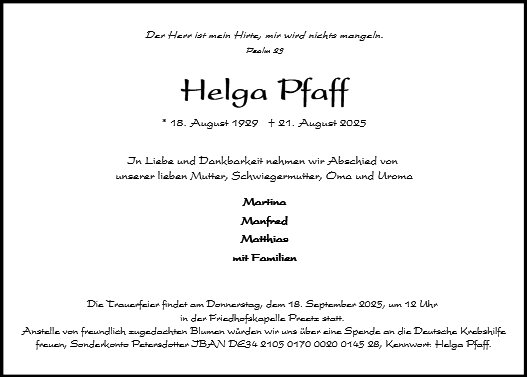 Helga Pfaff