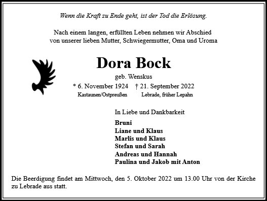 Dora Bock