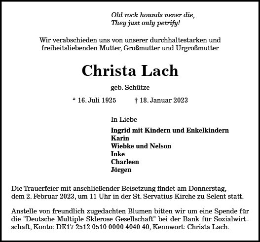 Christa Lach