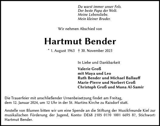 Hartmut Bender