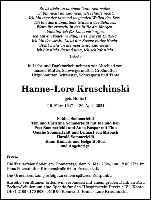 Hanne-Lore Kruschinski