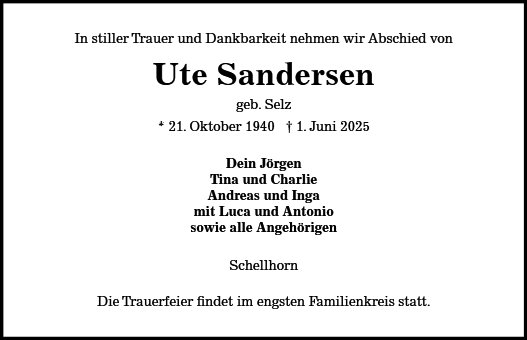Ute Sandersen