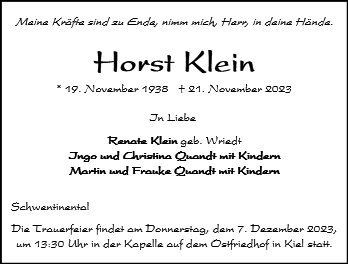 Horst Klein