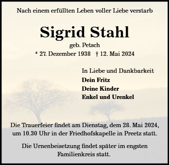 Sigrid Stahl