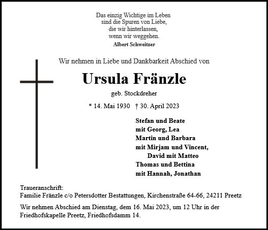Ursula Fränzle