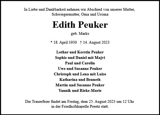Edith Peuker