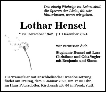 Lothar Hensel