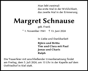 Margret Schnause