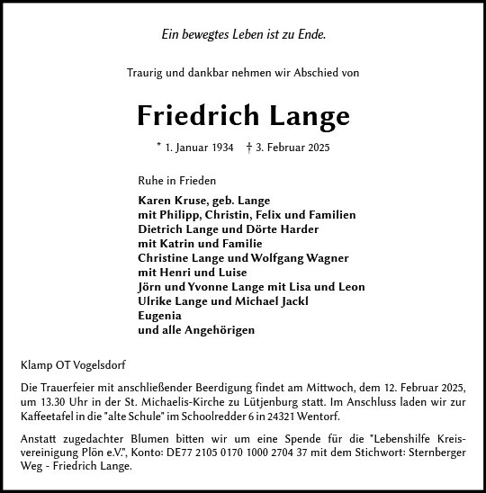 Friedrich Lange