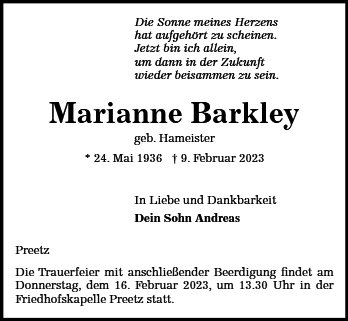 Marianne Barkley