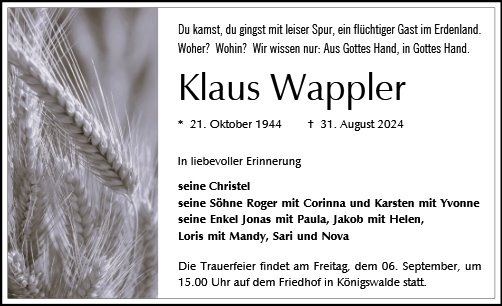 Klaus Wappler