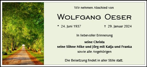 Wolfgang Oeser