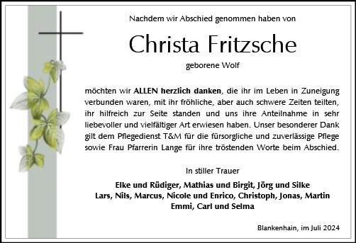 Christa Fritzsche