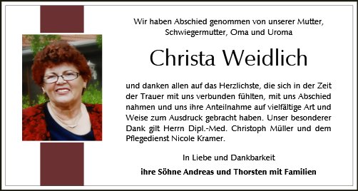 Christa Weidlich