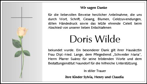 Doris Wilde