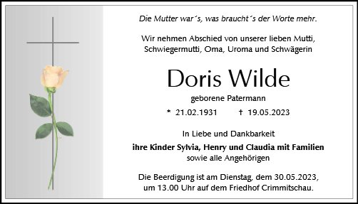 Doris Wilde