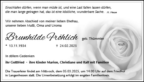 Brunhilde Fröhlich