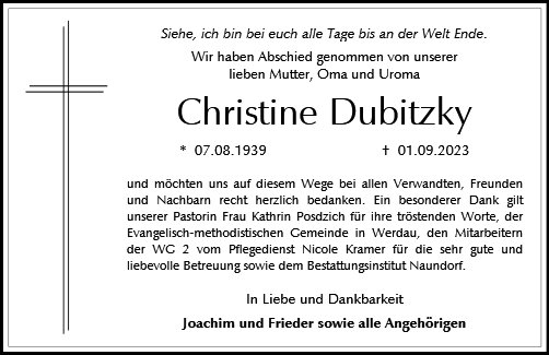 Christine Dubitzky