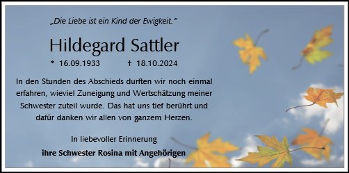 Hildegard Sattler