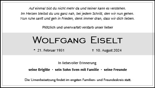 Wolfgang Eiselt