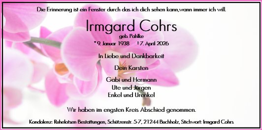 Irmgard Cohrs