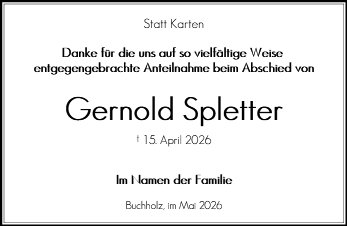 Gernold Spletter